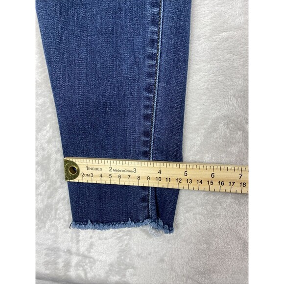 Just Blue Skinny Fit Distressed Raw Hem Style JB82246DK Size 7/28 - Picture 11 of 14